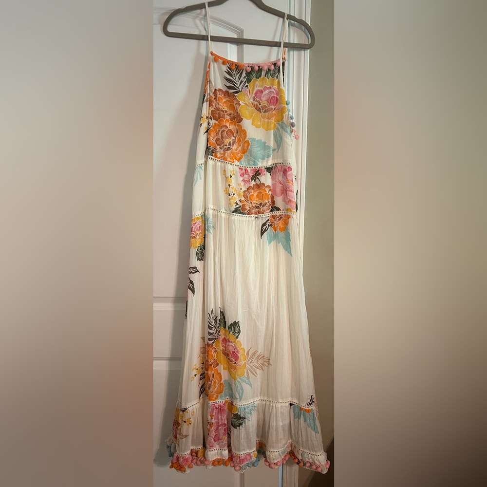 Floral Maxi Dress with Spaghetti Straps